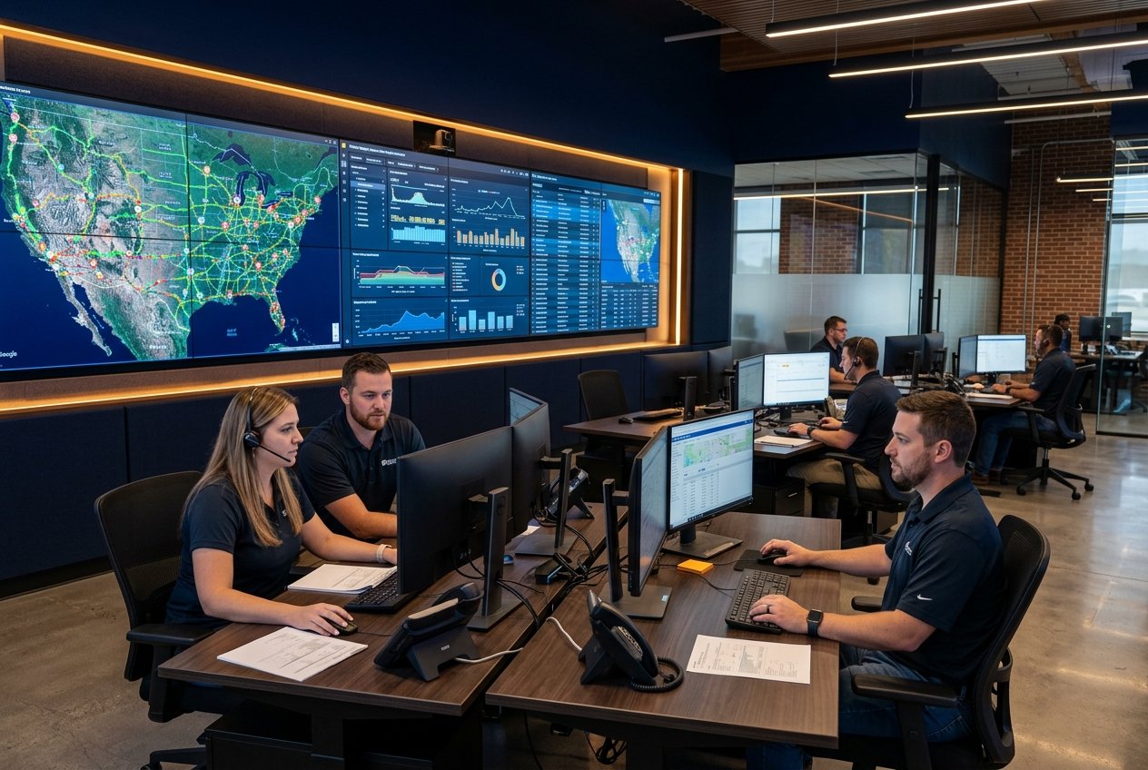 Professional dispatch office supporting carriers